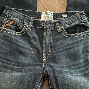 Ariat Men's Bootcut Jeans in Dark Blue Denim